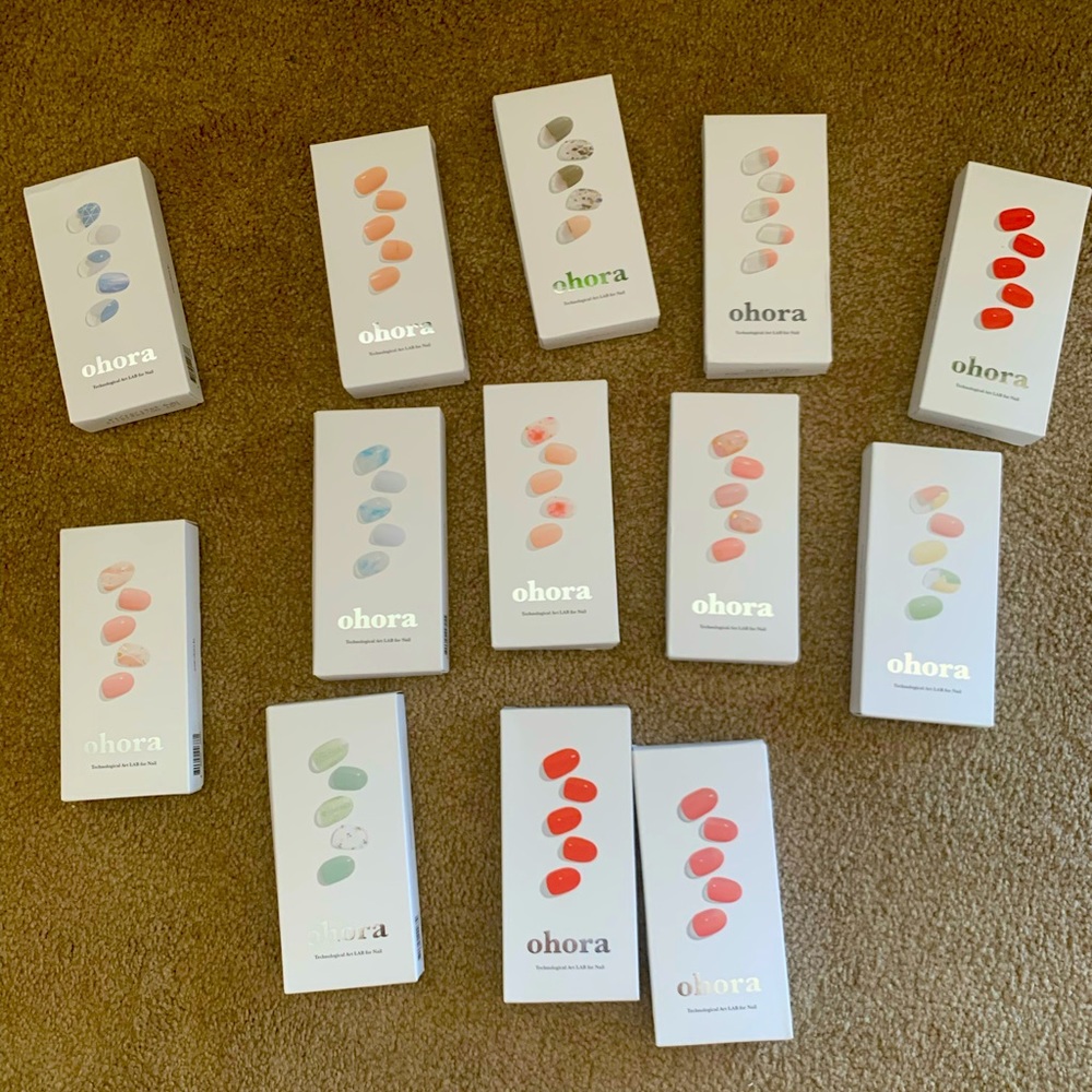 Ohora Semi cured gel for fingernails 13 boxes)